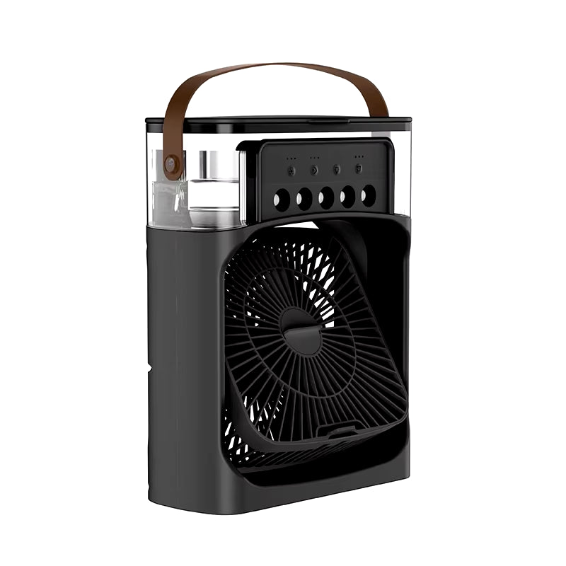 Portable Humidifier Fan Air Conditioners USB Fan Electric Fan LED Night Light Water Mist Fun 3 in 1 Air Cooler Humidifie for Hom