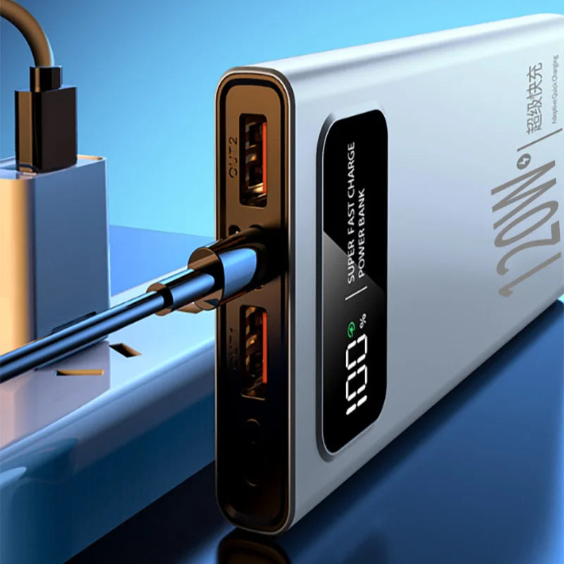 Xiaomi 120W 200000Mah Power Bank Super Fast Charging Battery High Capacity Digital Display Powerbank for Iphone Samsung Huawei